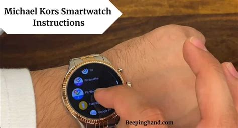 michael kors smart watch instructions|michael kors access smartwatch manual.